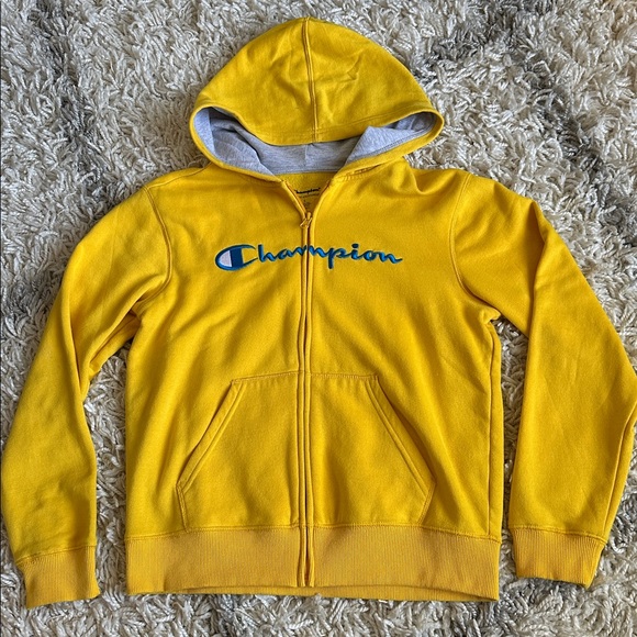 Champion Hoodie Zip Up Yellow - Picture 10 of 11
